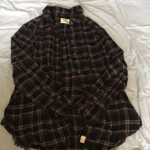 FLORAL PLAID BUTTON UP